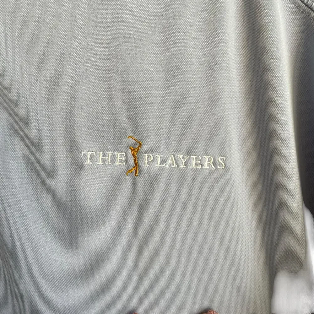 Nike Golf Mens Polo Tour Performance XXL Blue Striped The Players Leisure Comfy - Picture 4 of 11